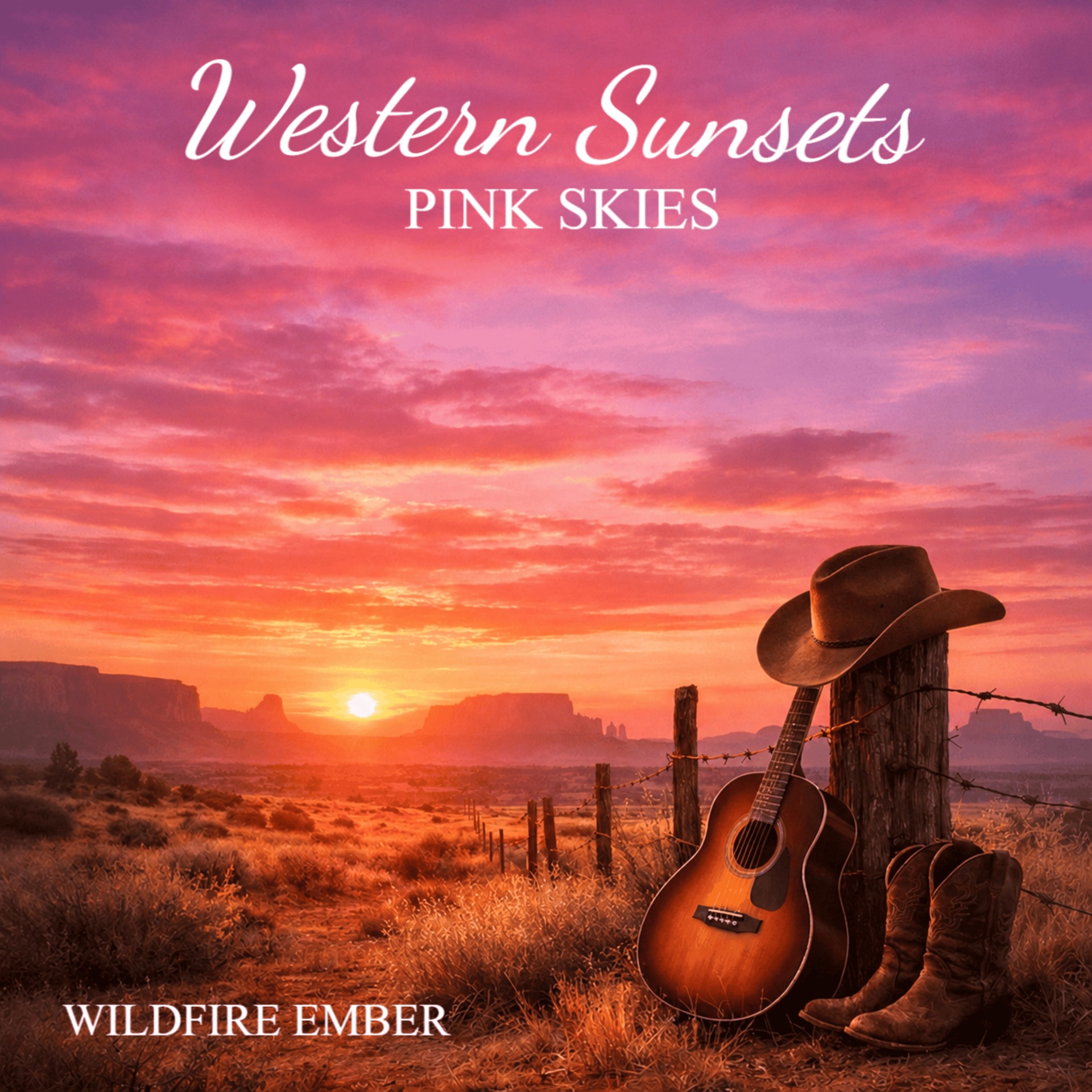 Western Sunsets Pink Skies